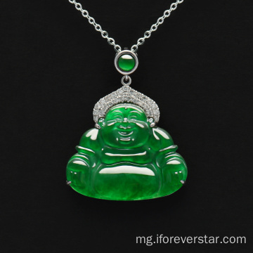 18k volamena fotsy jadiale jadeite jadeite buddha